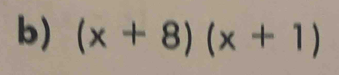 (x+8)(x+1)