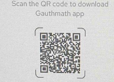 Scan the QR code to download 
Gauthmath app