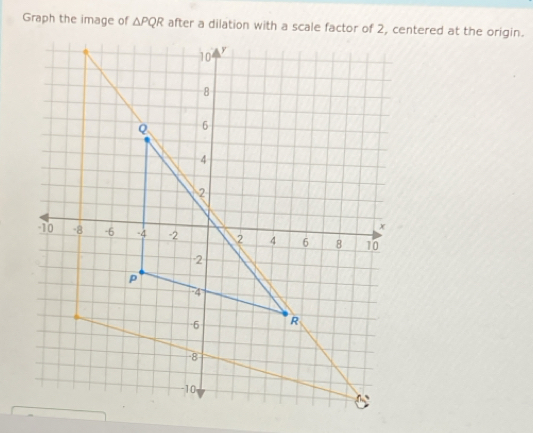 Graph the image of △ PQR