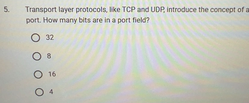 Solved: Transport layer protocols, like TCP and UDP introduce the ...