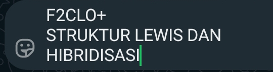 F2CLO+ 
STRUKTUR LEWIS DAN 
HIBRIDISASI