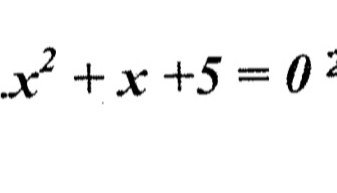 x^2+x+5=0^2