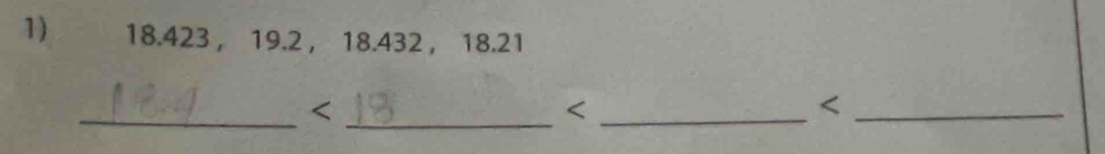 18.423 ， 19.2 ， 18.432 ， 18.21
__ <