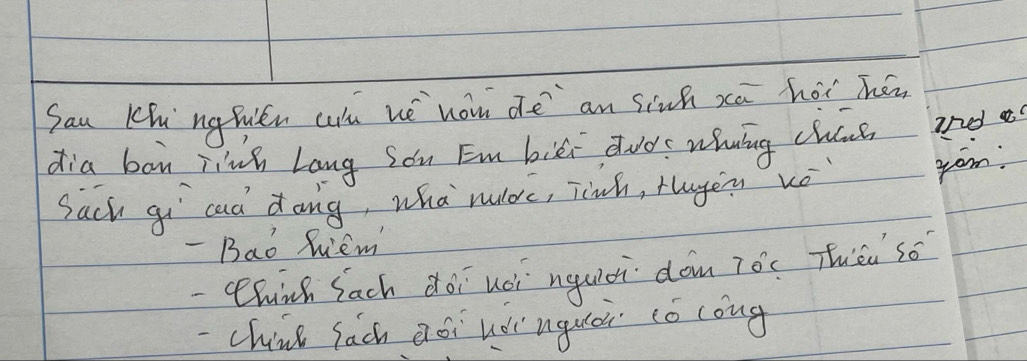 Sau KhingWuén wu ué hon de `an sinh xā hái hán 
dia ban rinh Lang son Eun bièi awos whiing chane ind a 
Sach qi cad dong, wha morc, jiwh, Hauyen ké yom: 
- Bao hiem' 
Chinh fach doi uèi nquiǔi dom 70°C Thea' so 
china lach aoi hóìnguer cǒ cong