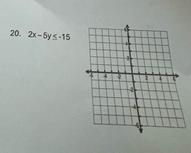 2x-5y≤ -15