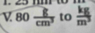 80 g/cm^3  to  kg/m^3 