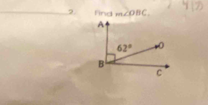 find m∠ OBC.