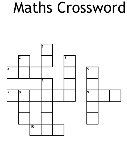 Maths Crossword