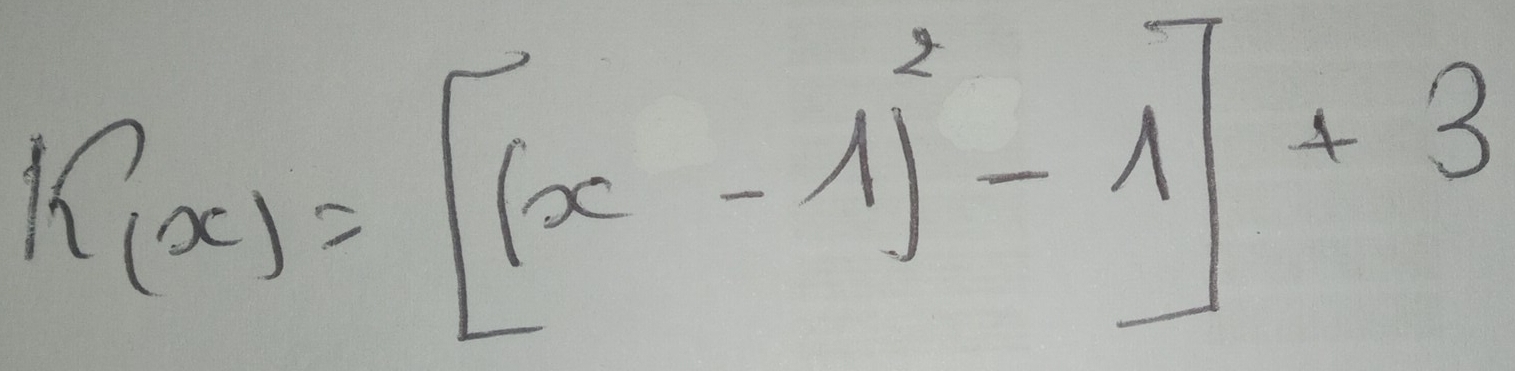 k(x)=[(x-1)^2-1]+3