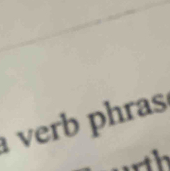 verb phras