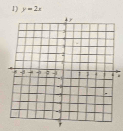 y=2x
z