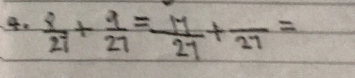  8/27 + 9/27 = 17/27 +frac 27=