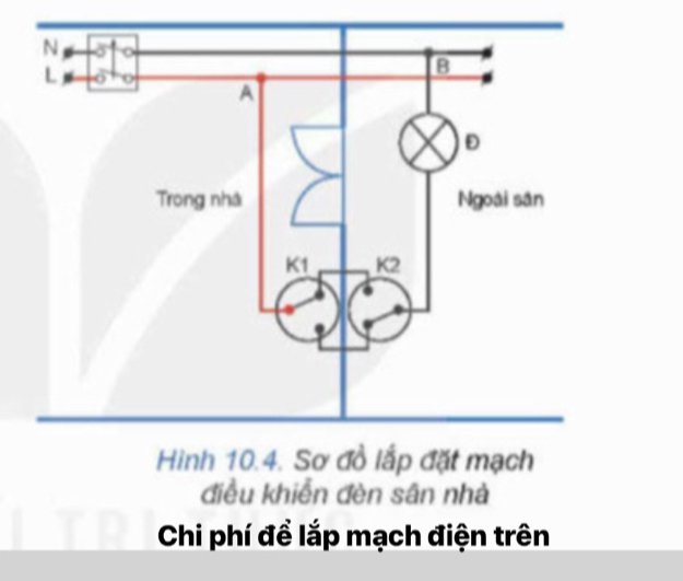 điều khiển đèn sân nhà 
Chi phí đề lắp mạch điện trên