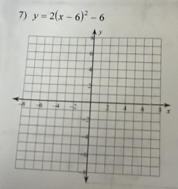 y=2(x-6)^2-6