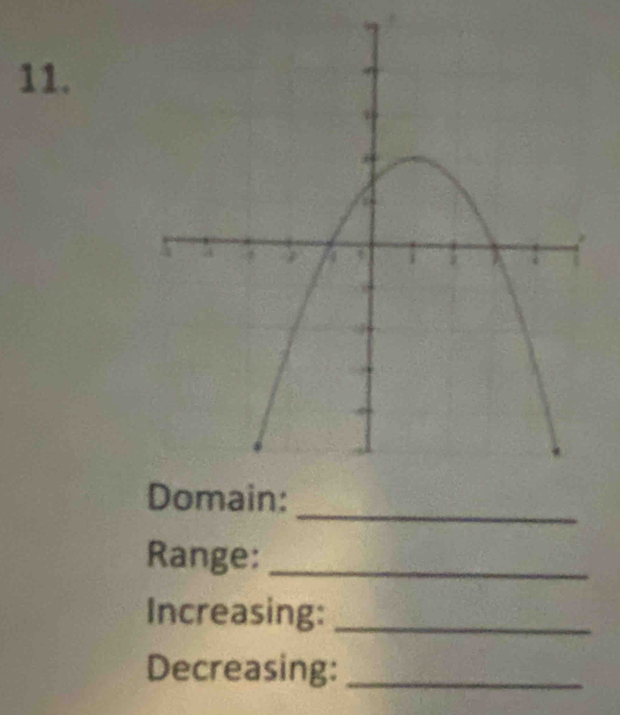 Range:_ 
Increasing:_ 
Decreasing:_