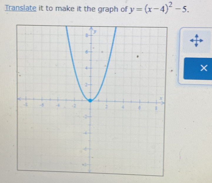 Translate it to make it the graph of y=(x-4)^2-5. 
×