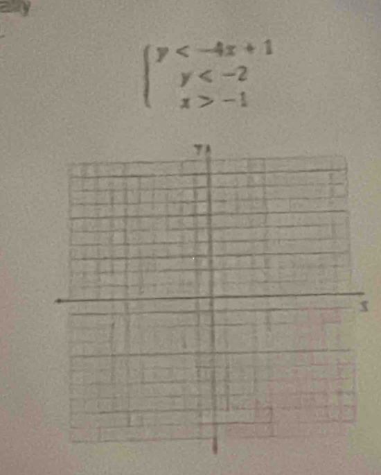 beginarrayl y -1endarray.