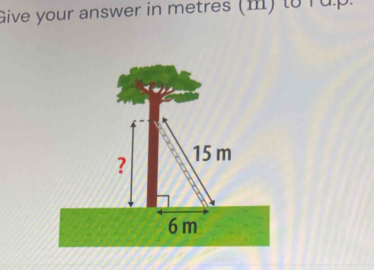 Give your answer in metres (m) to ru. p.