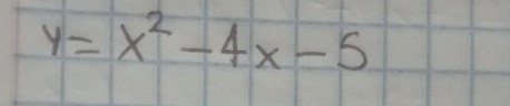 y=x^2-4x-5