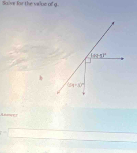 Solve for the value of g.
Answer
=□