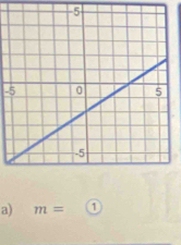 5
-5
a) m= 1