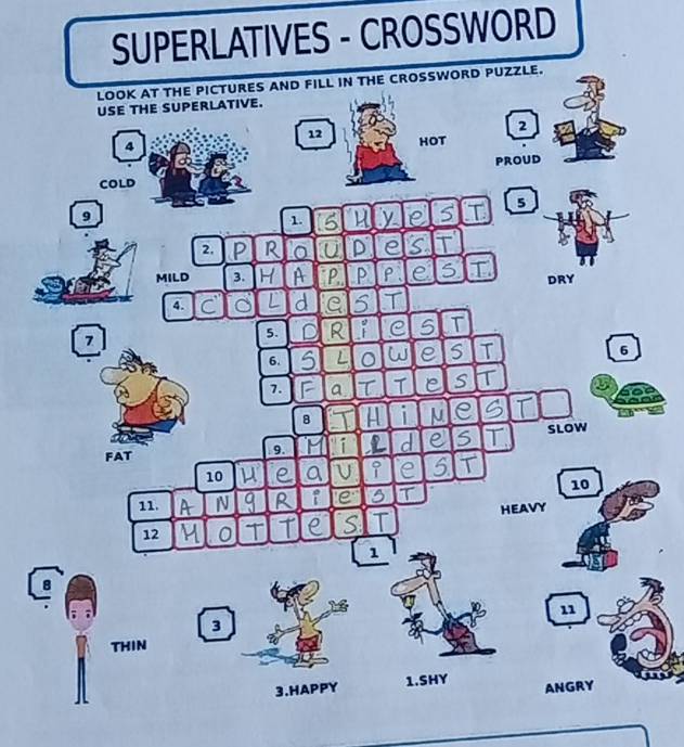 SUPERLATIVES - CROSSWORD