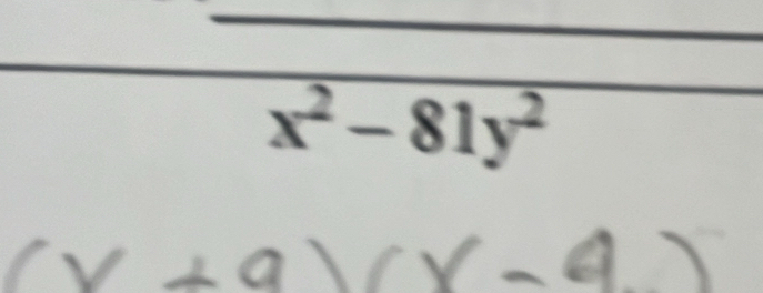 x^2-81y^2