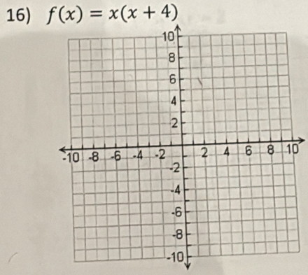 f(x)=x(x+4)
0