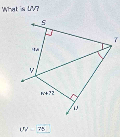 What is UV?
UV=|76|