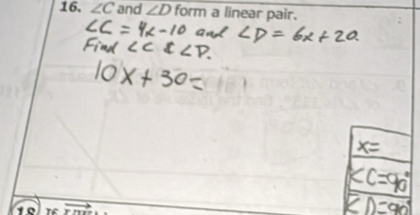 ∠ C and ∠ D form a linear pair.
vector Ymz