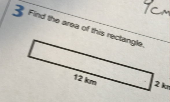 Find the area of this rectangle