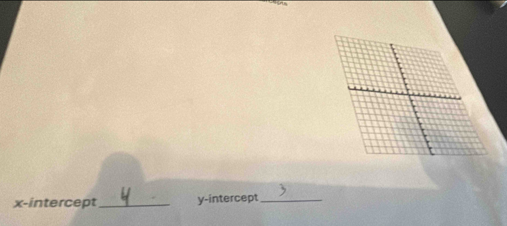 x-intercept _y-intercept_