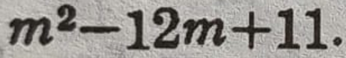 m^2-12m+11.