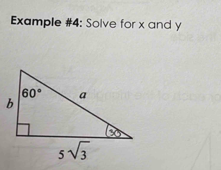 Example #4: Solve for x and y