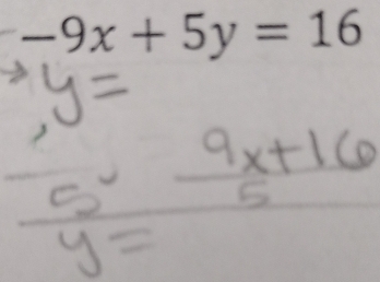 -9x+5y=16