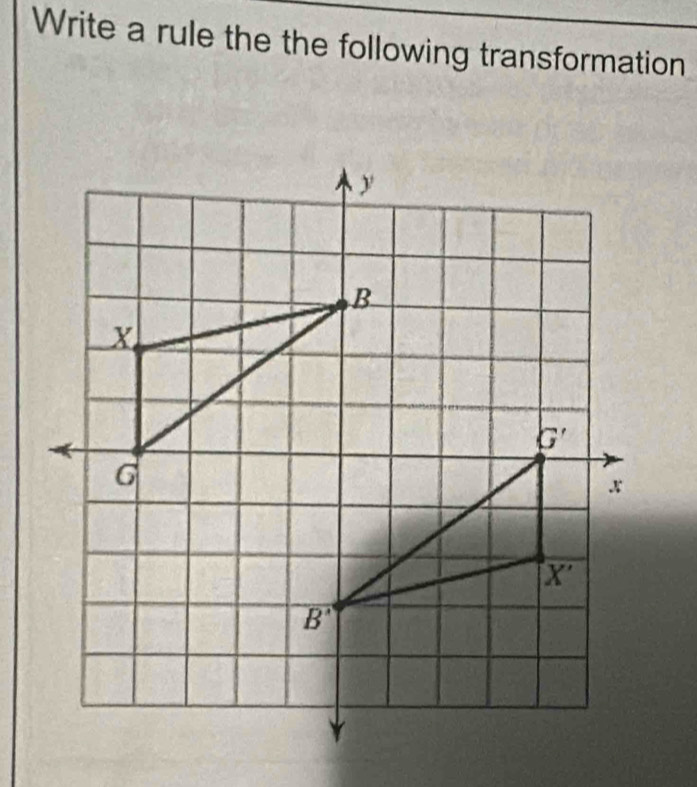 Write a rule the the following transformation