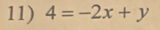 4=-2x+y