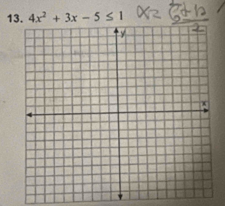 4x^2+3x-5≤ 1