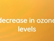 decrease in ozone 
levels