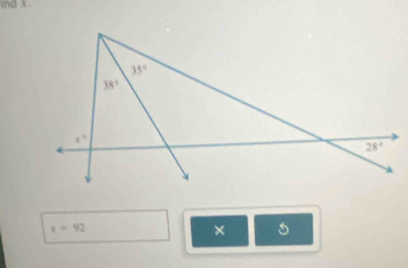 ind x .
x=92
×