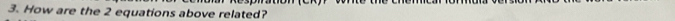 How are the 2 equations above related?