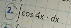 ∫ cos 4x · d×