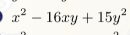 x^2-16xy+15y^2