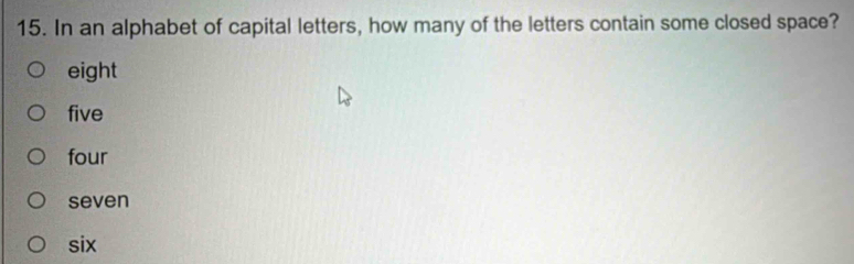 Solved: In an alphabet of capital letters, how many of the letters ...