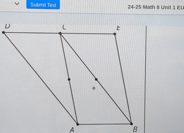 Submit Test 24-25 Math 8 Unit 1 EU