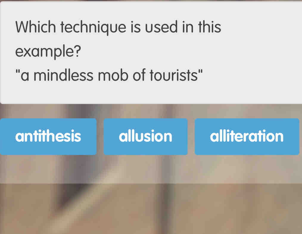 Solved: Which technique is used in this example? 