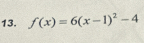 f(x)=6(x-1)^2-4