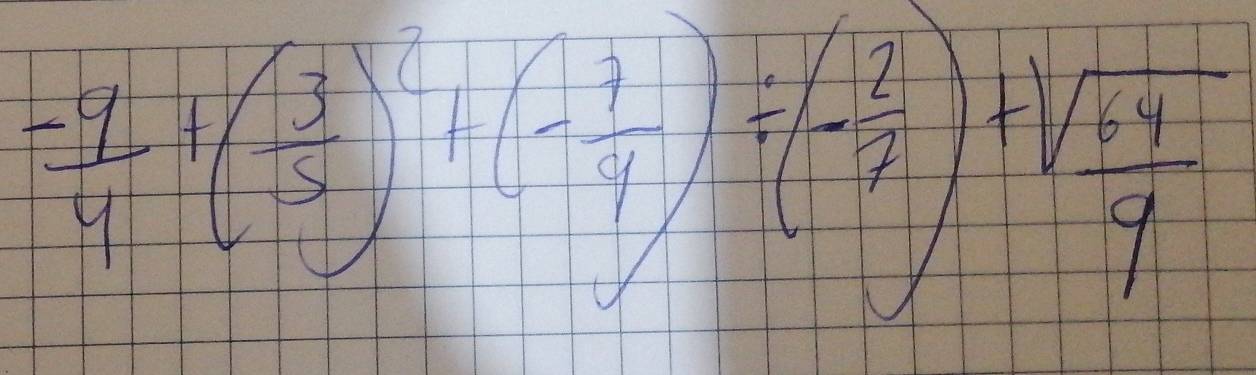 = 11/4 +(- 3/5 )^2+(- 3/4 )+(- 2/12 )+sqrt(frac 14)4