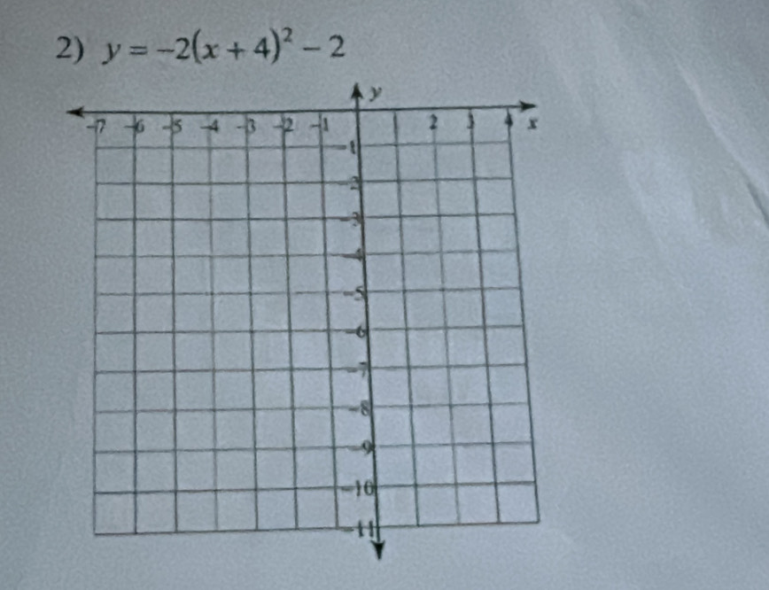 y=-2(x+4)^2-2