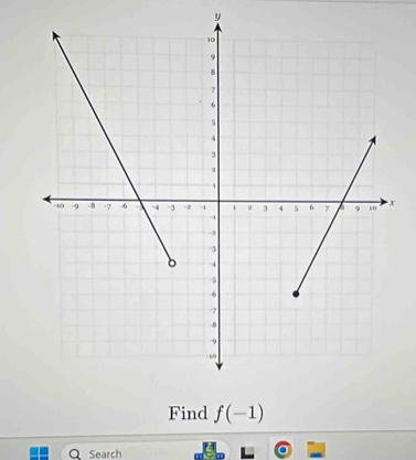 y
Find f(-1)
Q Search